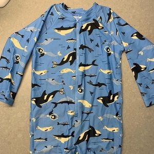 Hanna Andersson rash guard one piece swimsuit 2T